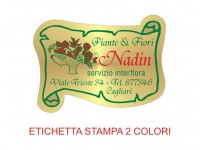Etichette adesive per fioristi, fiorai e vivaisti (mm 45X33)  (cod.6G)